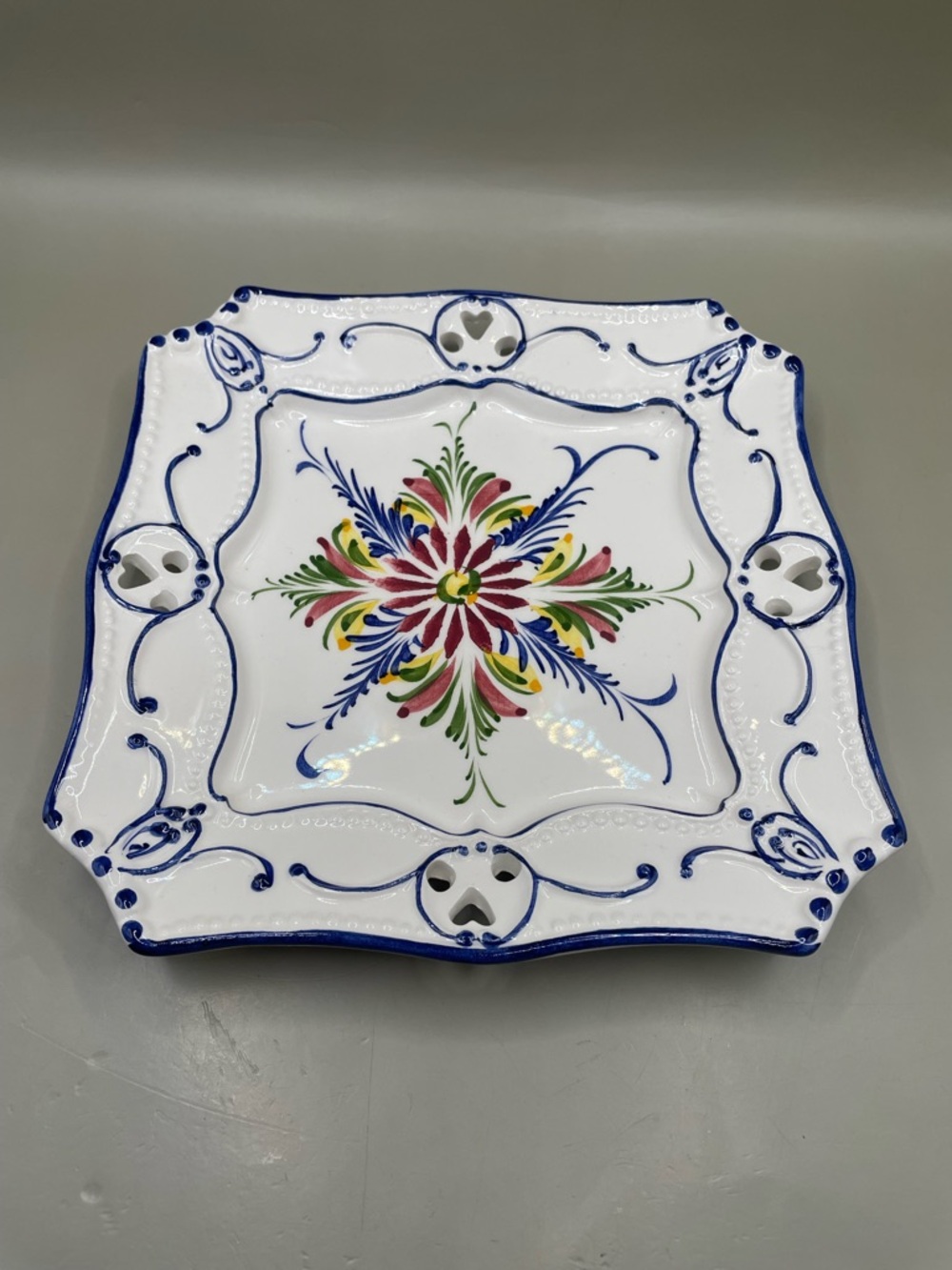 RCCL Signed Hand-painted Portugal  Ceramic 7.25” Decorative Plate